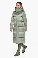 Нефритовая женская зимняя куртка с высоким воротником Braggart Angel's Fluff