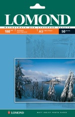 Lomond Односторонняя Матовая фотобумага для струйной печати, А5 , 180 г/м2, 50 листов - фото 1 - id-p348866401