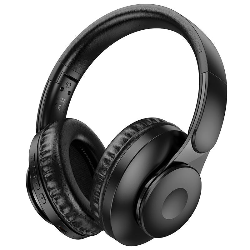 Навушники бездротові Bluetooth HOCO Enjoy W45, чорні