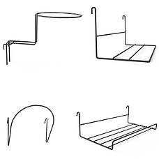 Навісні полиці на сітку