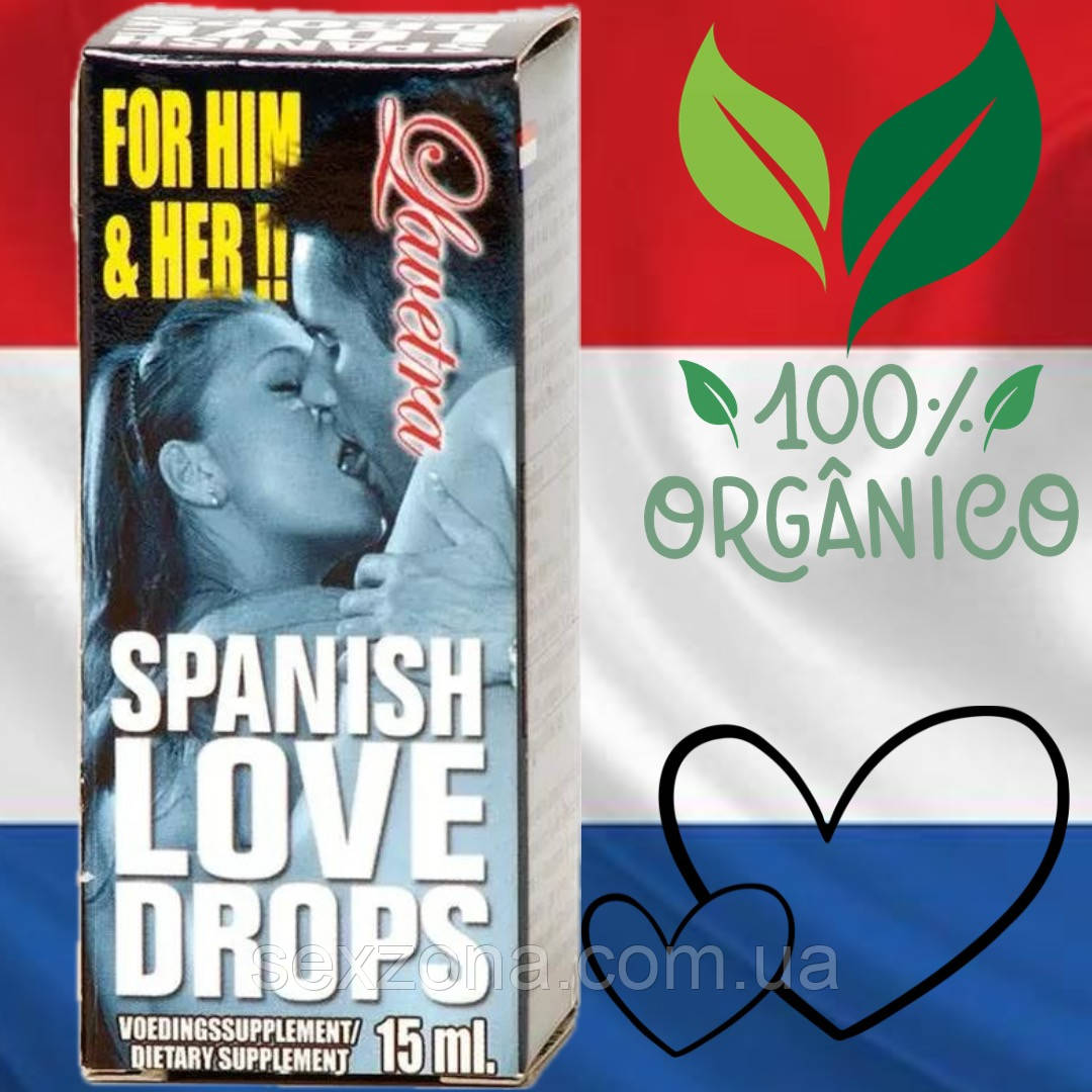 Краплі збуджувальні для жінок SPANISH LOVE DROPS LAVETRA, 15 ml, Нідерланди