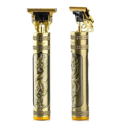 Машинка для стриження волосся акумуляторна Raf-430, Териммер для бороди, для волосся, для стриження 5W, фото 1