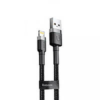 Кабель Baseus Cafule Lightning 1.5A (2m) (gray/black) 22675