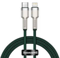 Кабель Baseus Cafule Metal Type-C to Lightning PD 20W (1m) (green) 31103