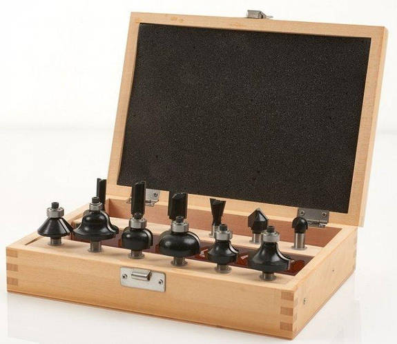 Купить Набор фрез по дереву 12 шт. для ручного фрезера AEG (4932430836 ...