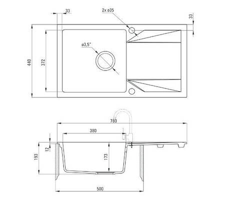 Кухонна мийка Deante Evora ZQJ5113, фото 2
