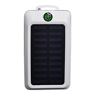 Power Bank 20000 mAh із солн.панеллю та компасом Білий