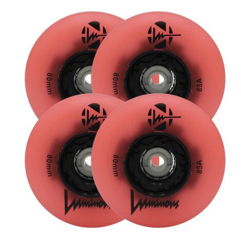 Світні LED-колеса для роликів FR Skates Luminous Green Glow (4 шт.)
