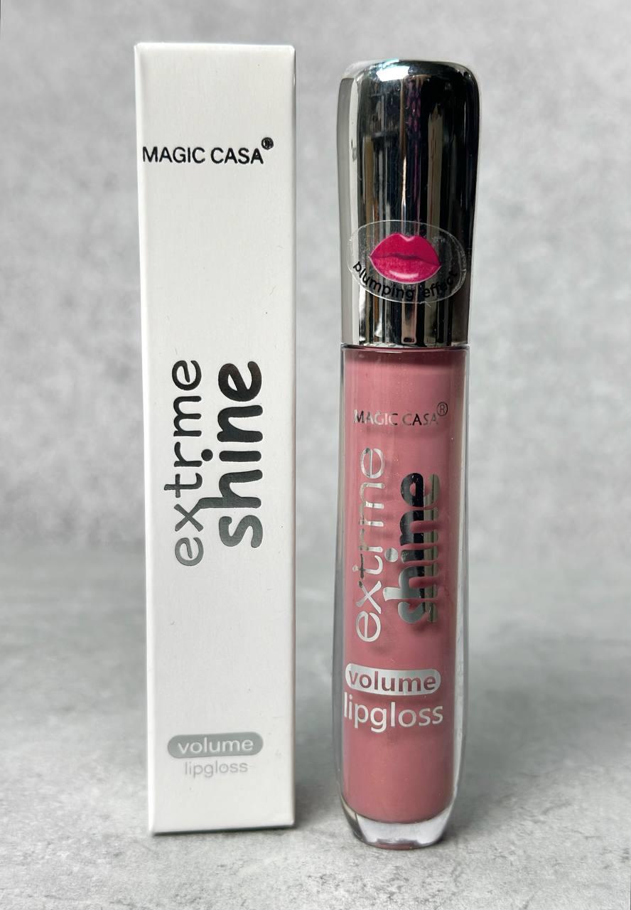 Блиск-плампер для губ Magic Casa Extreme shine (№02 - нюдовий рожевий), 7г