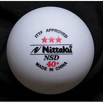 Пластиковий м'яч NITTAKU NSD 40+ 3*** ITTF