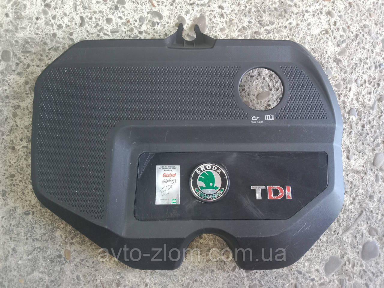 Декоративна кришка двигуна Skoda Fabia 1.9 TDI. Шкода Фабія. 1999 – 2008. 038103925BQ., фото 1