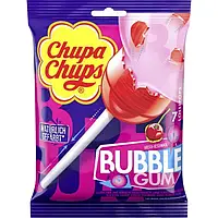 Конфеты на палочке c жевательной резинкой Chupa Chups Bubble Gum 10шт/120г Испания