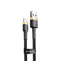 Кабель Baseus Cafule Lightning 2.4A (1m) (gold/black) 18029