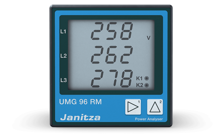 Многофункциональный анализатор качества электроэнергии Janitza UMG 96RM-P - фото 1 - id-p1981872869