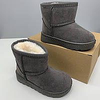 Уггі зимові дитячі зимове утеплене взуття для дитини 26 розмір / устілка 16,3 см сірі