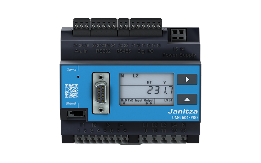 Многофункциональный анализатор качества электроэнергии Janitza UMG 604-PRO - фото 1 - id-p1981876021