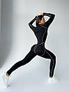 Комбінезон жіночий спортивний - Чорний, фото 3