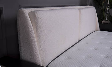 Ліжко Афіна тканина букле молочний з підйомним механізмом 160*200 см, фото 2