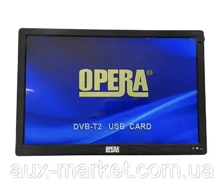 Портативний телевізор Opera OP-1420 14.4" HDMI Т2 (220V+12V) Black