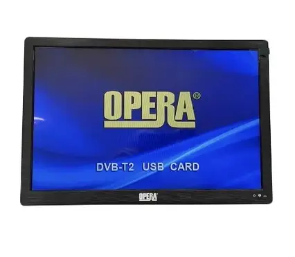Портативний телевізор Opera OP-1420 14.4" HDMI Т2 (220V+12V) Black, фото 1
