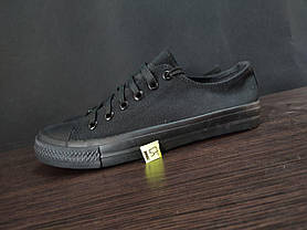 ЗНИЖКА! 42р (26.5см) Конверси ЧОРНІ кросівки кеди в стилі Converse all star, фото 4