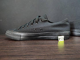 ЗНИЖКА! 42р (26.5см) Конверси ЧОРНІ кросівки кеди в стилі Converse all star, фото 2