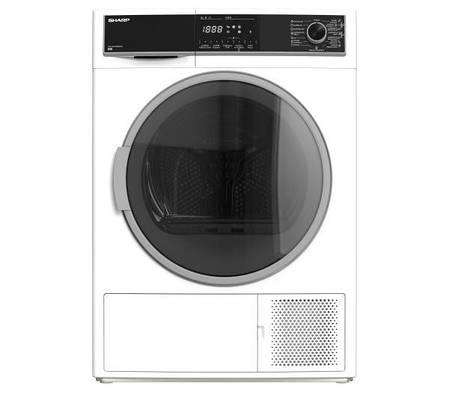 Сушильна машина Sharp KD-HHH9S8GW3-PL - 60,9 см - тепловий насос - 9 кг, фото 1