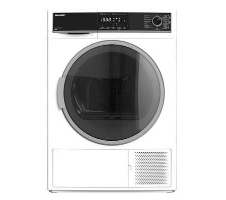 Сушильна машина Sharp KD-HHH8S8GW3-PL - 60,9 см - тепловий насос - 8 кг, фото 1