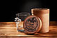 Стакан для віскі "спінер" в деревяному тубусі на подарунок Gun & Fun, фото 2