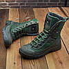 Чоловічі тактичні берці демісезонні оливкові, військові черевики хакі весна осінь, армійське взуття демісезон 36-47, фото 4