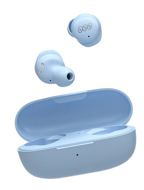 Bluetooth-навушники QCY T17 TWS повністю бездротові блакитні
