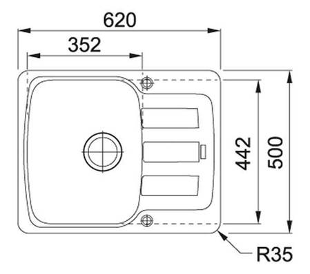 Кухонна мийка Franke Antea AZG 611-62 - чорний матовий, фото 3