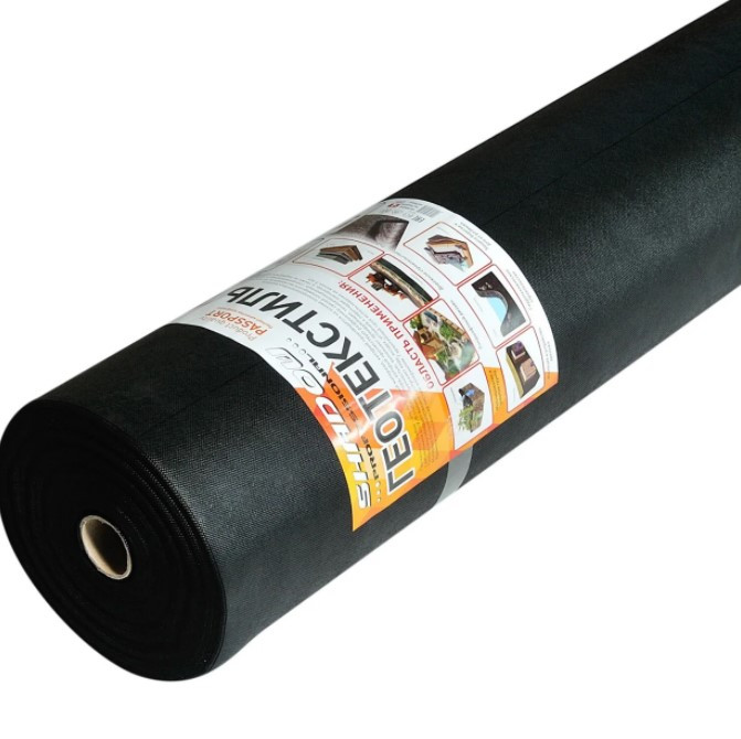 Геотекстиль (130 г/м2) 1.6*50 чорний для дренажу, фото 1