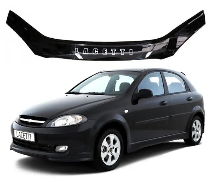 Дефлектор капота мухобойка на Chevrolet Lacetti хітчбек 2004-2013 AV-Tuning