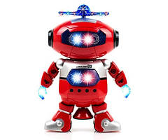 Танцюючий світний інтерактивний робот-танцюрист дитячий Dancing Robot Червоний