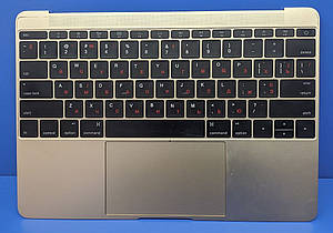 Клавіатура в зборі (топкейс з тачпедом) для MacBook Pro Retina 12`` A1534 Gold
