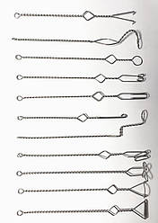 Зонди масажні Методика Новікової Набір з 11 шт з крученою  ручкою