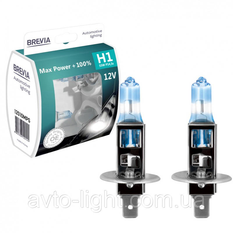 H1 55W +100% Max Power Brevia (Box-2шт)