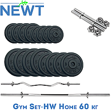 Набір штанга гантелі комплект набірний гантелі штанга металеві для дому Newt Gym Set-HW Home 60 кг
