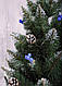 Ялинка калина 180 см, ялинка з шишками та ягодами, ялинка засніжена, фото 3