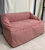 Диван бескаркасный 120х80х85 велюр Матрас для выравнивания дивана Декоративные диванные подушки