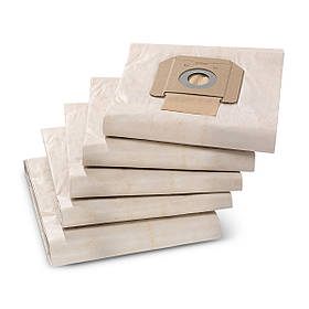Паперові фільтр-мішки 5 шт для Karcher NT 48, NT 65, NT 70, NT 72, NT 75, NT 80, WET VAC 6.904-285.0