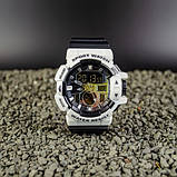 Чоловічий водонепроникний спортивний годинник скомбінованою індикацією Sanda 3129 WB, фото 2