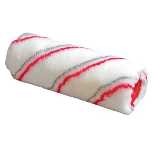 Валик малярний інтер. 6 мм*15 мм*70 мм (ворс 11 мм) червоно-сіра смужка, фото 1