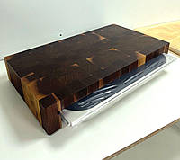 Торцевая разделочная доска деревянная 60х34х10 орех американский Деревянный винный столик сердца деревянный