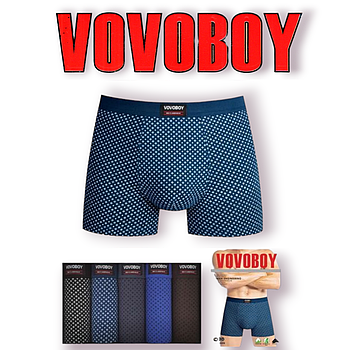 Труси чоловічі боксери бавовна з бамбуком Vovoboy, розміри XL-4XL, 990209
