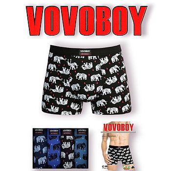 Труси чоловічі боксери бавовна з бамбуком Vovoboy, розміри XL-4XL, 990210