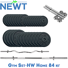Набір штанга гантелі комплект набірний гантелі штанга металеві Newt Gym Set-HW Home 84 кг