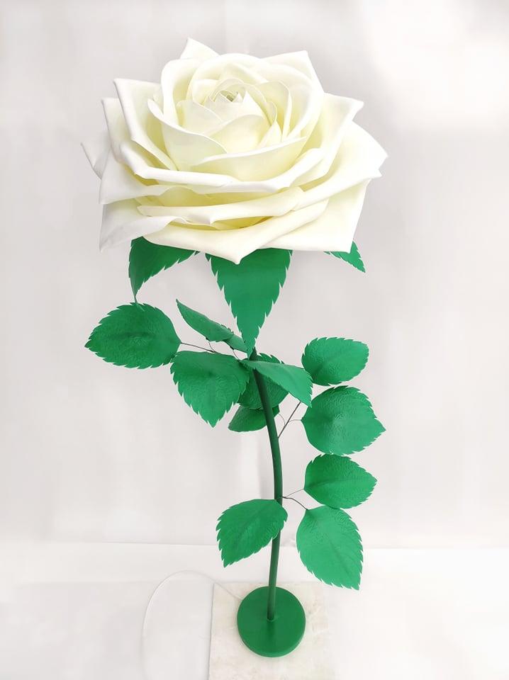 Торшер підлоговий декоративний біла троянда Напальні світильники Nowodvorski Кільцева лампа кольорова