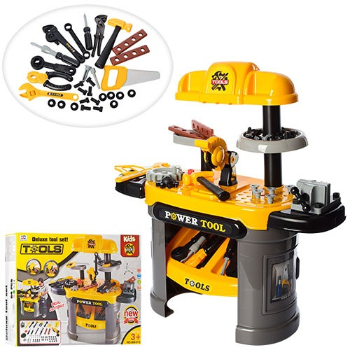 Набір інструментів — верстат 66-30-68 см, інструменти, 50 деталей, у коробці, 58-46-13 см